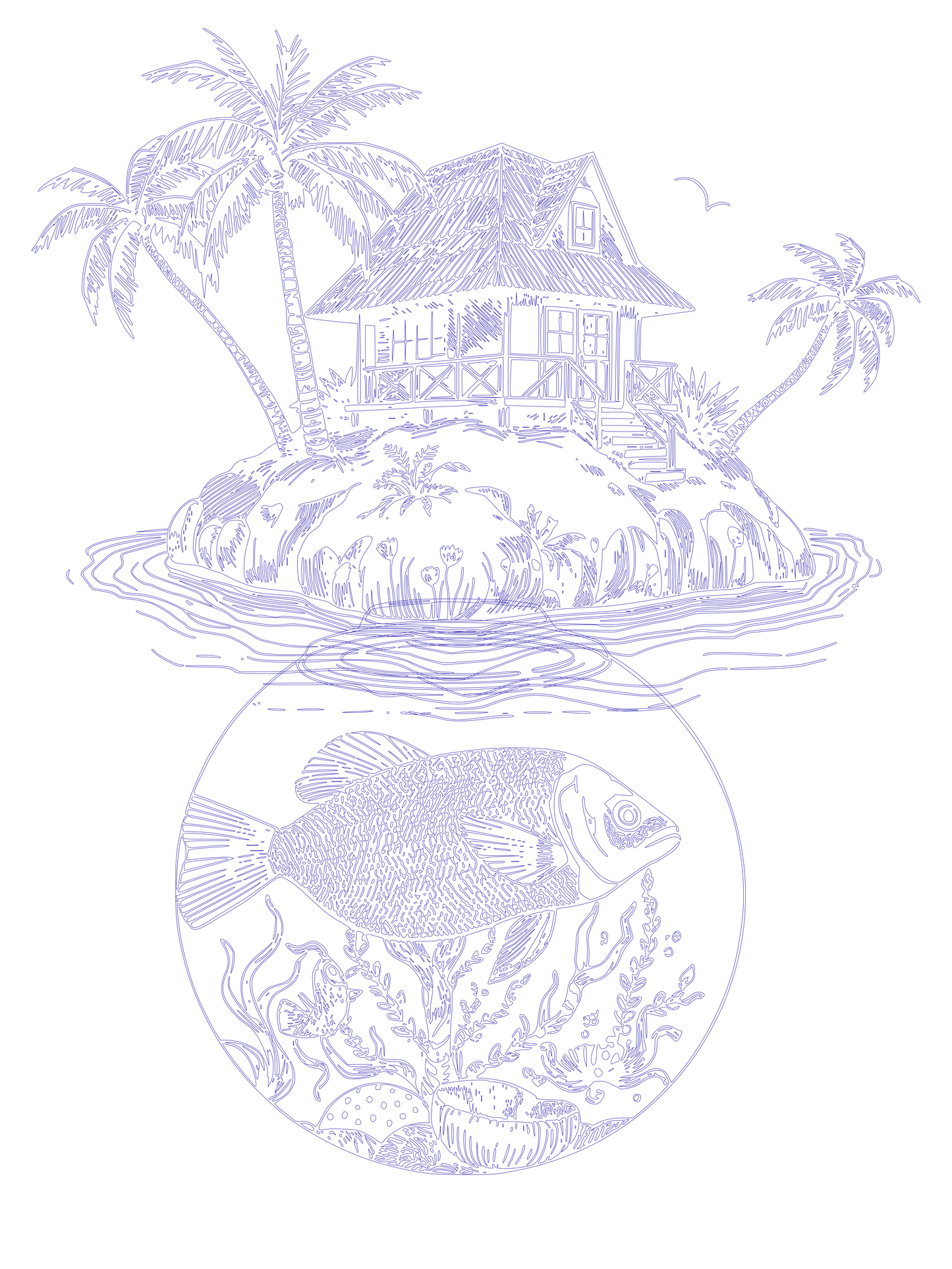 Original Fish Island 5 Ex. - Laurent Gugli