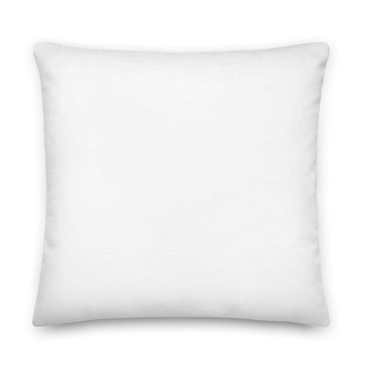 A square, white pillow.